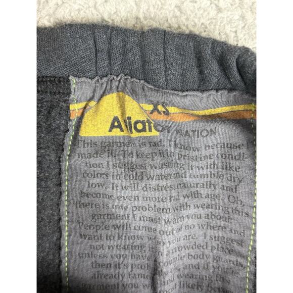 Aviator Nation Sweatpants Women’s XS Charcoal Gray Heart Stitch Lounge Jogger - Picture 3 of 10